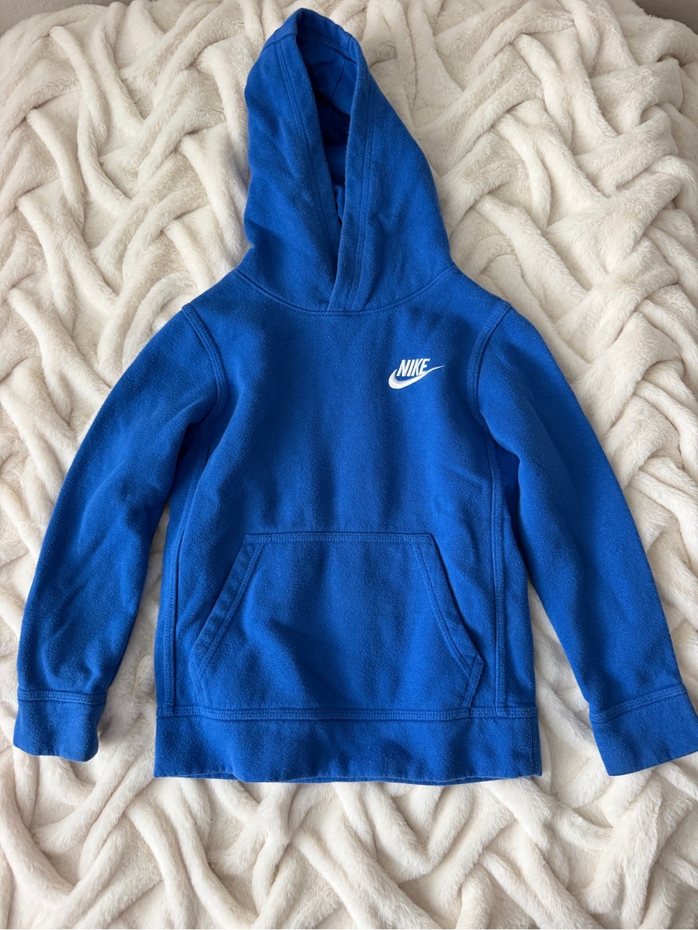 Nike Kids Royal Blue Hooded Fleece Sweatshirt